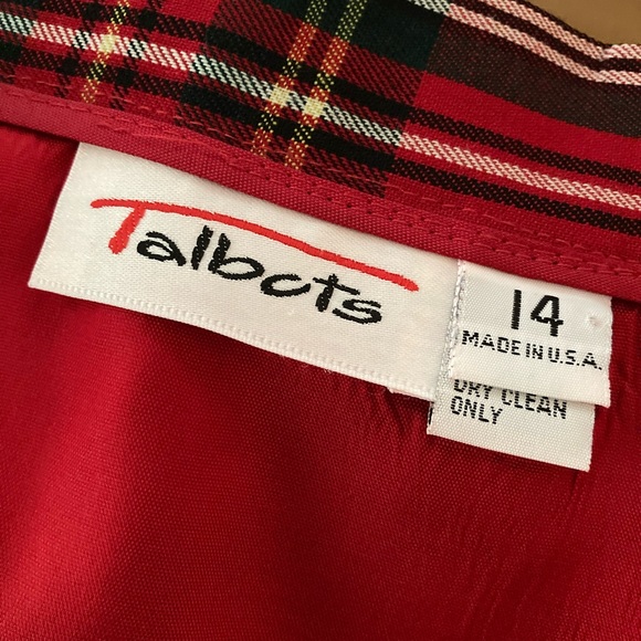 Talbots Stewart Plaid Long Skirt SZ 14 - Picture 3 of 4